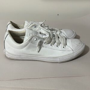 Converse All White‎ Athletic leather Shoes men’s size 5